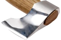 Autine Polierte, Handgeschmiedete Axt Mit Brauner Messerscheide -Zipo Camping Geschaft AT POLISHEDHATCHET 04 autine at polishedhatchet 04