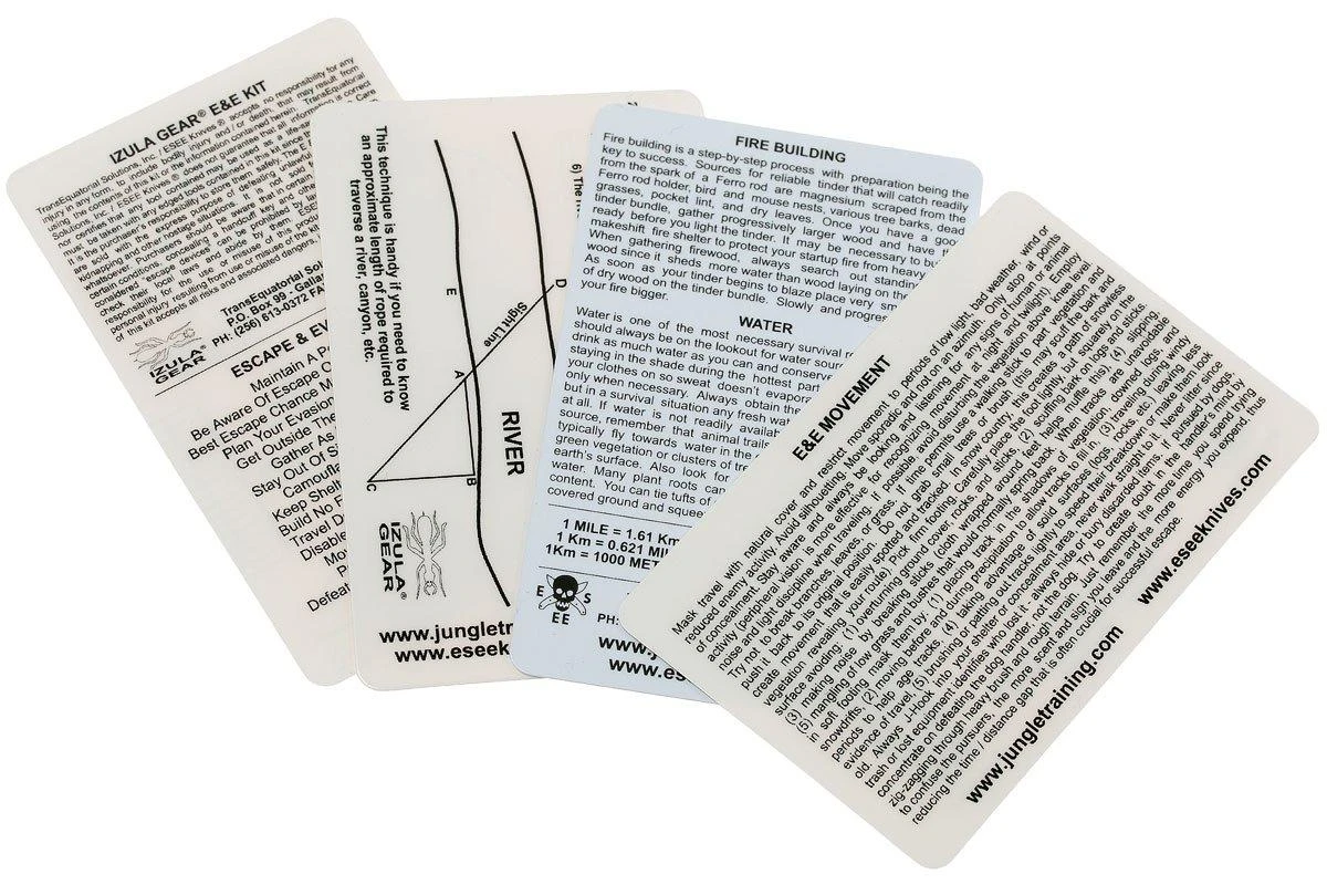 ESEE Survival Karten Set E&E, SURV-CARD 4 ESEE Survival Karten Set E&E, SURV-CARD – Bild 2
