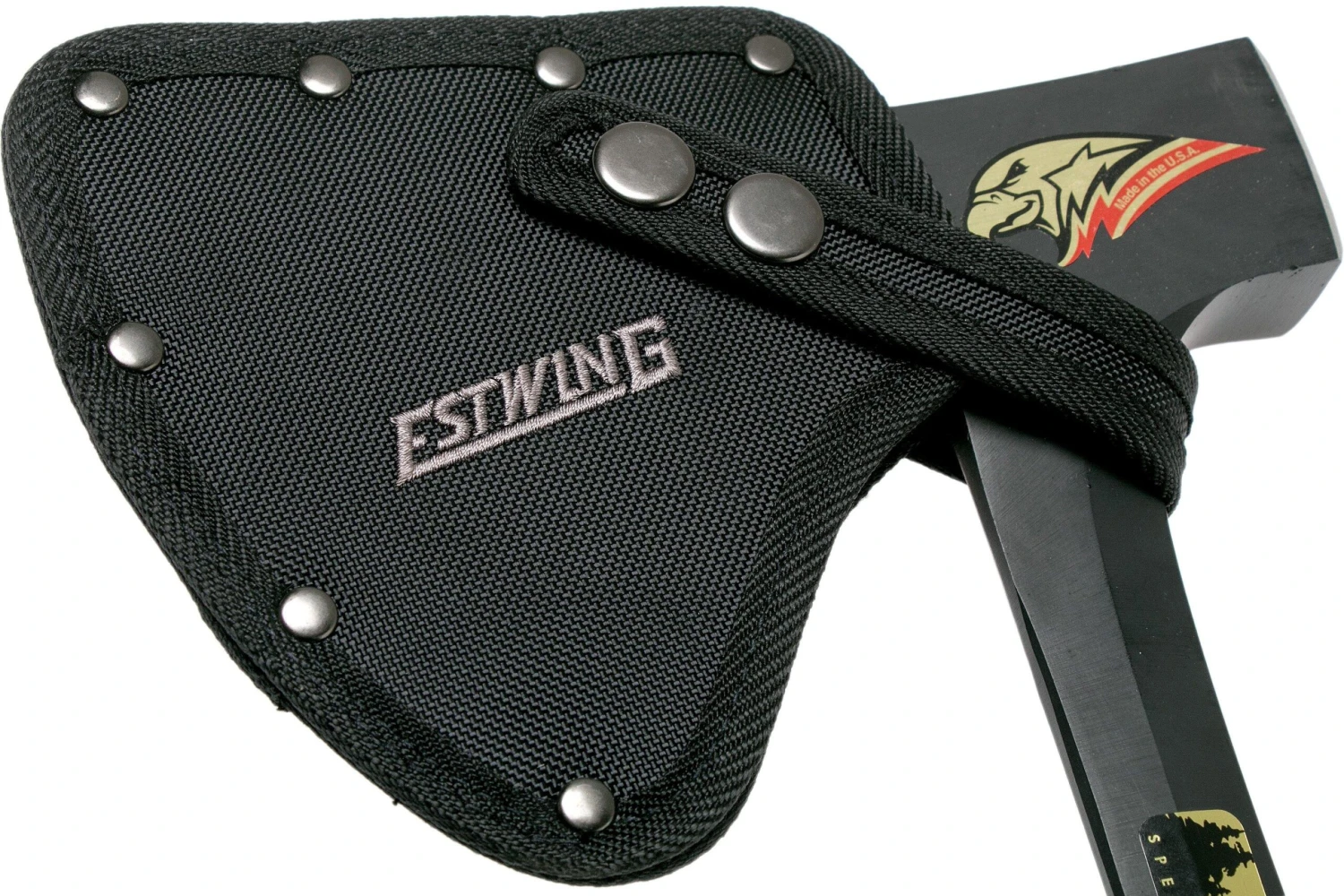 Estwing Camper's Axe E44ASE Schwarz Mit Holster Aus Nylon 9 Estwing Camper's Axe E44ASE Schwarz Mit Holster Aus Nylon – Bild 7