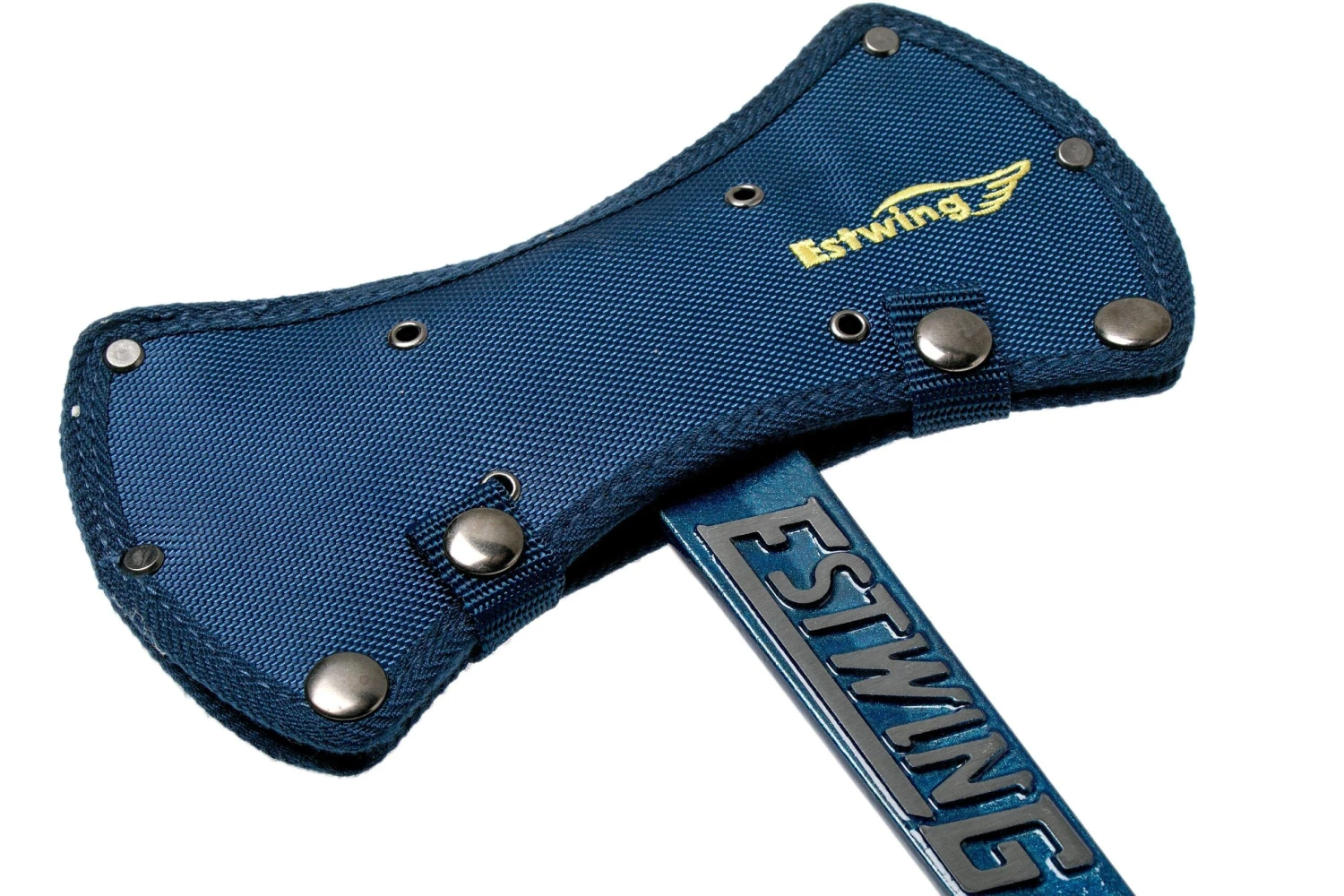 Estwing Black Eagle Double Bit Wurfaxt Blau EWE6-DBA Mit Holster Aus Nylon 8 Estwing Black Eagle Double Bit Wurfaxt Blau EWE6-DBA Mit Holster Aus Nylon – Bild 6