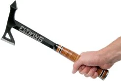 Estwing Black Eagle Leather Tomahawk Beil ETA Schwarz Mit Holster Aus Nylon 14 Estwing Black Eagle Leather Tomahawk Beil ETA Schwarz Mit Holster Aus Nylon -Zipo Camping Geschaft EWETA 05 estwing