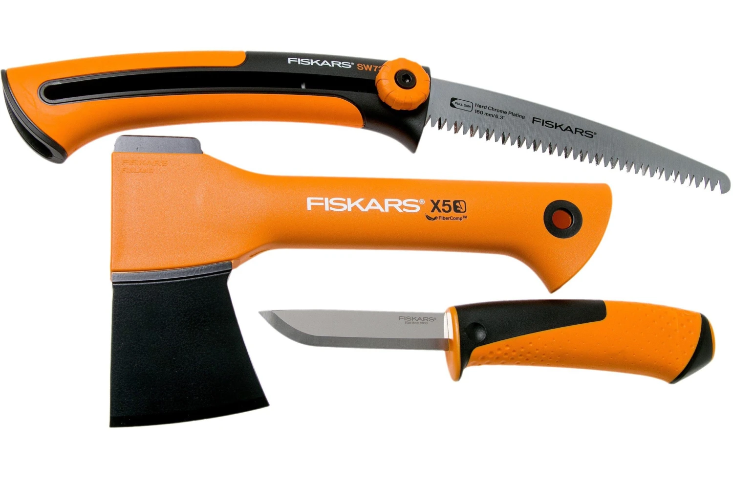 Fiskars X5 Camping Set Mit Beil, Säge Und Messer 3 Fiskars X5 Camping Set Mit Beil, Säge Und Messer