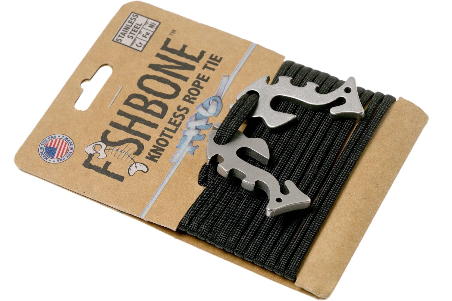 Piranha, 2 Stück Mit 3 Meter Paracord, Rostfreier Stahl 3 Piranha, 2 Stück Mit 3 Meter Paracord, Rostfreier Stahl