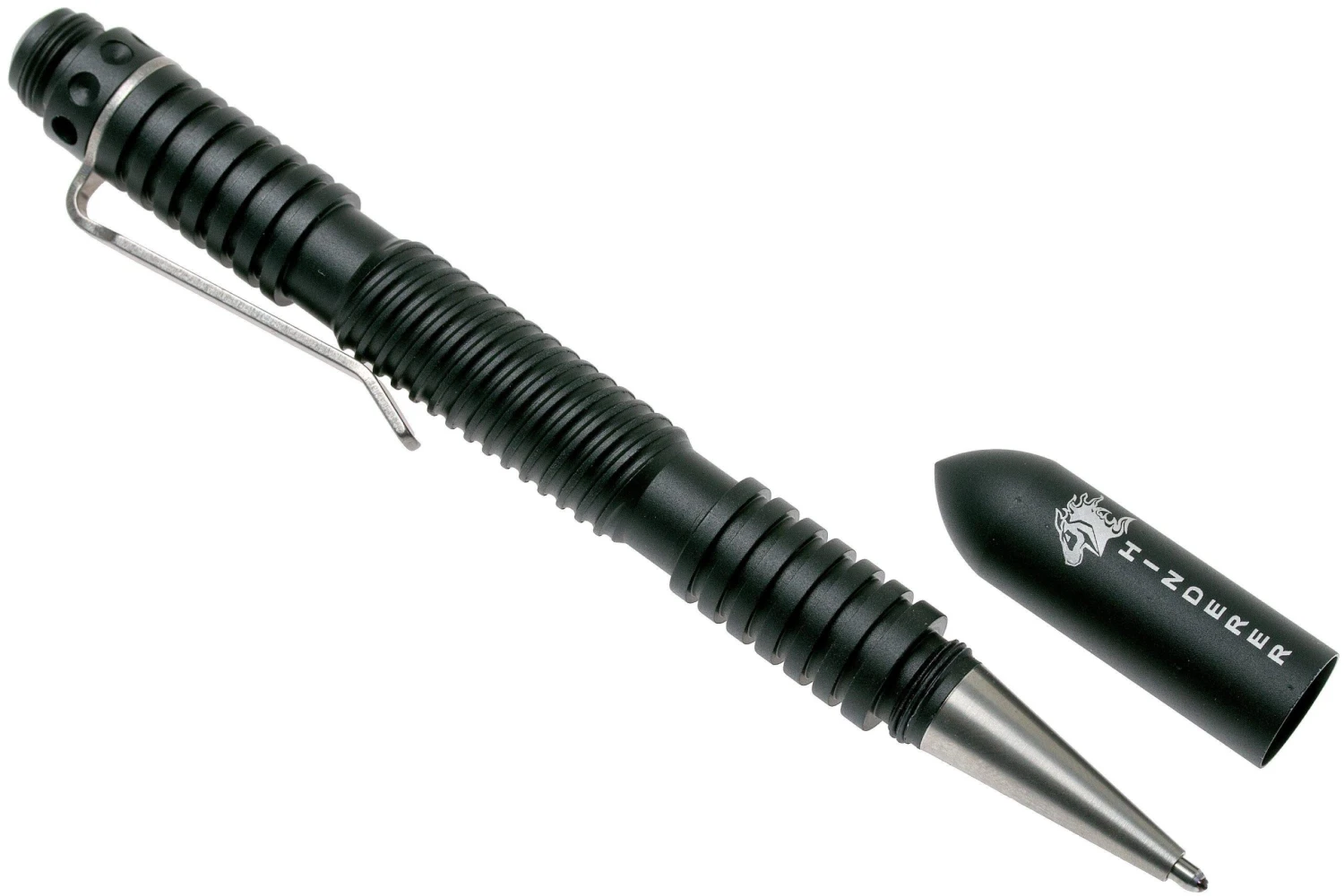 Rick Hinderer Extreme Duty Spiral Pen Aluminum, Mattschwarzer Taktischer Stift 4 Rick Hinderer Extreme Duty Spiral Pen Aluminum, Mattschwarzer Taktischer Stift – Bild 2