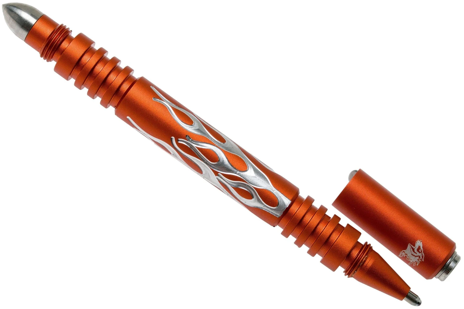 Rick Hinderer Investigator Pen Flames Aluminium, Taktischer Stift In Mattem Orange 4 Rick Hinderer Investigator Pen Flames Aluminium, Taktischer Stift In Mattem Orange – Bild 2