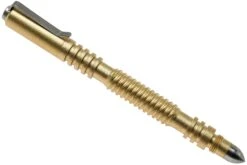 Rick Hinderer Spiral Investigator Pen Brass/Messing, Beadblasted, Taktischer Stift