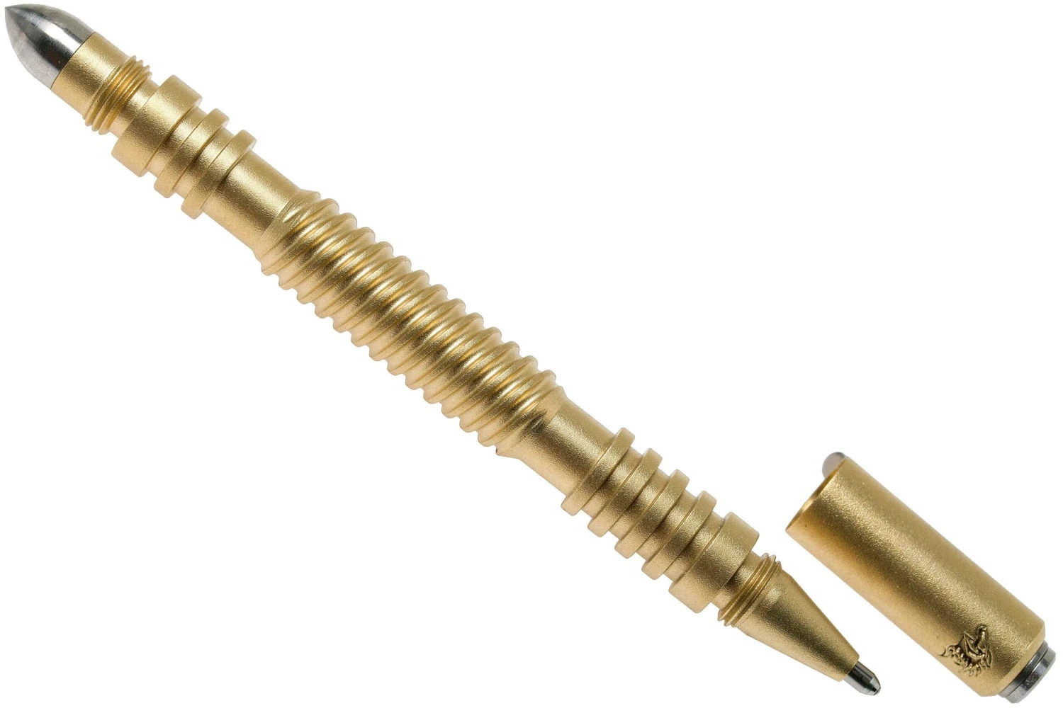 Rick Hinderer Spiral Investigator Pen Brass/Messing, Beadblasted, Taktischer Stift 4 Rick Hinderer Spiral Investigator Pen Brass/Messing, Beadblasted, Taktischer Stift – Bild 2