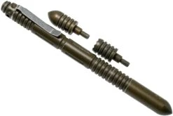 Rick Hinderer Extreme Duty Modular Kubotan Pen Deluxe Set Battled FDE Aluminium, Modularer Taktischer Stift