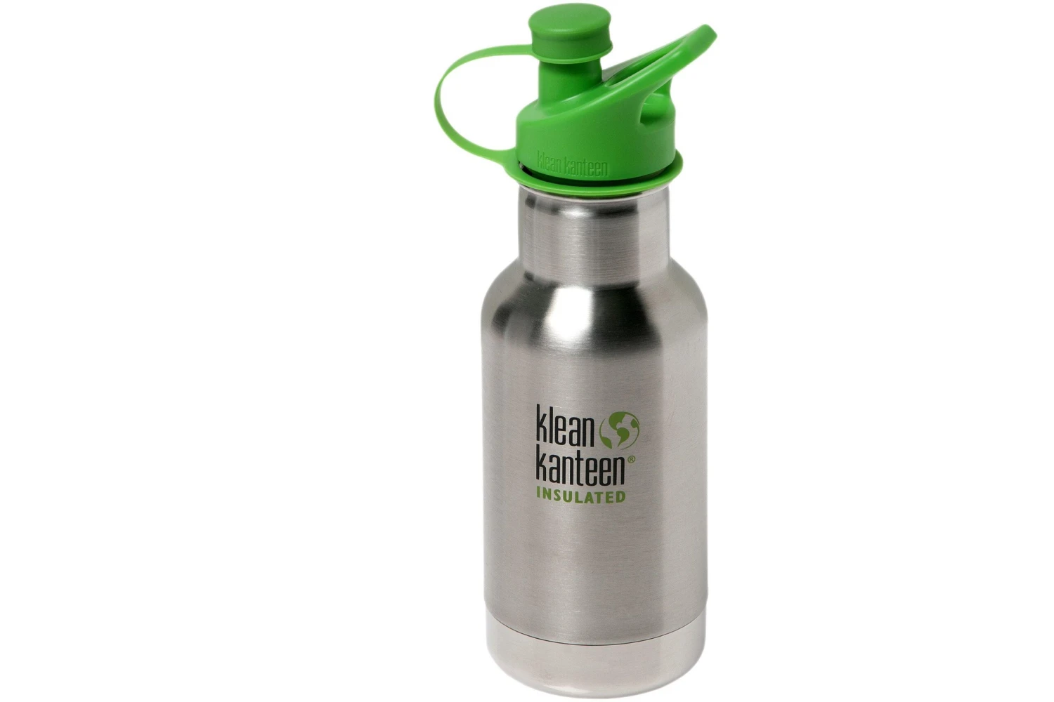 Klean Kanteen Kid Insulated Sport Cap 350 Ml, Rostfreier Stahl/ Groen 3 Klean Kanteen Kid Insulated Sport Cap 350 Ml, Rostfreier Stahl/ Groen