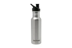 Klean Kanteen 18oz Classic Narrow Sports Cap, 532 Ml, Brushed Stainless