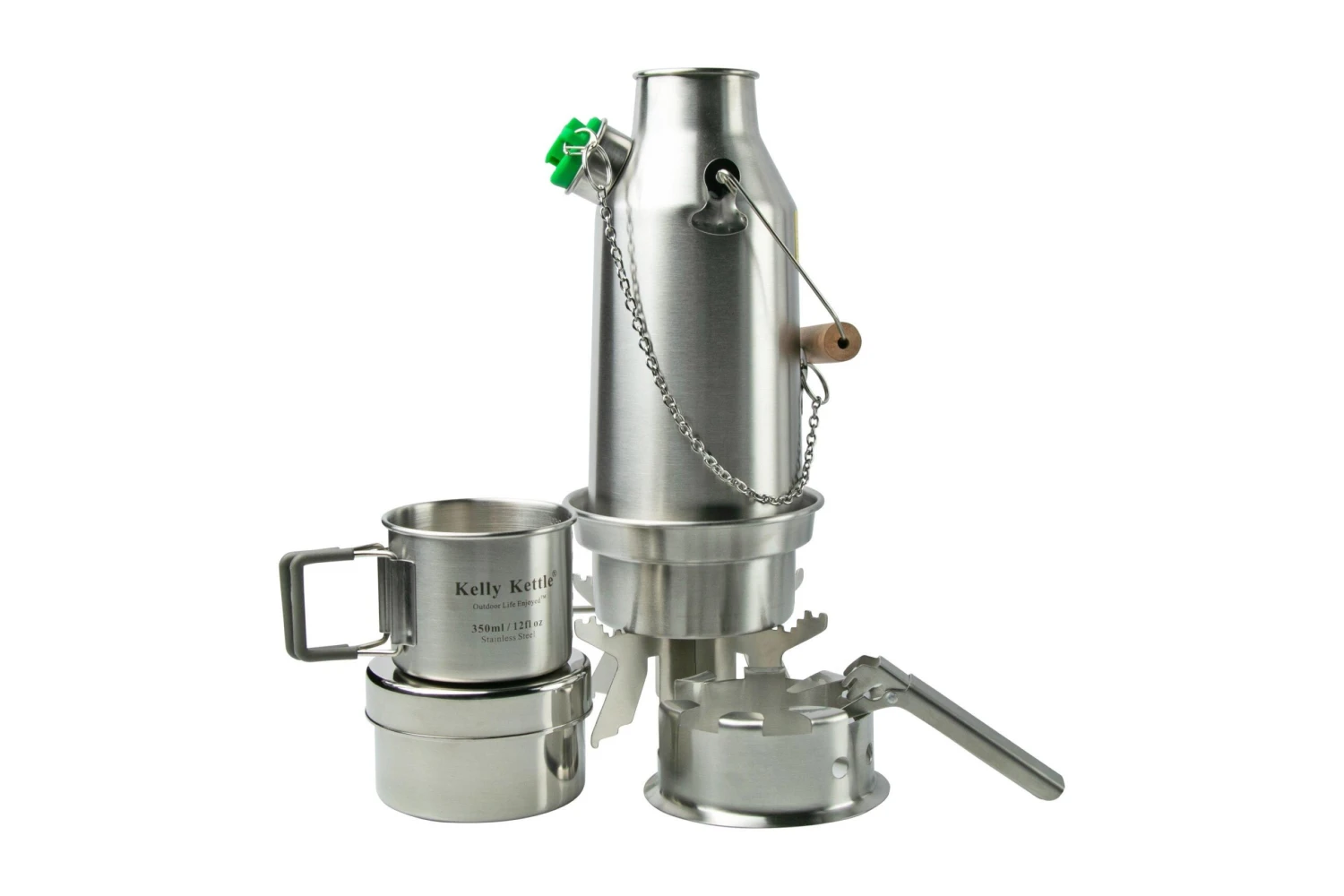 Kelly Kettle Trekker Kit, Rostfreier Stahl, Ein-Personen-Kochset 3 Kelly Kettle Trekker Kit, Rostfreier Stahl, Ein-Personen-Kochset