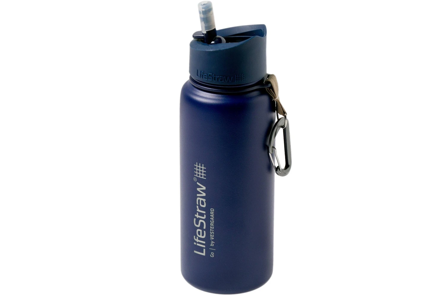 LifeStraw Go Stainless Steel Isolierte Trinkflasche Mit Filter, Blau 3 LifeStraw Go Stainless Steel Isolierte Trinkflasche Mit Filter, Blau