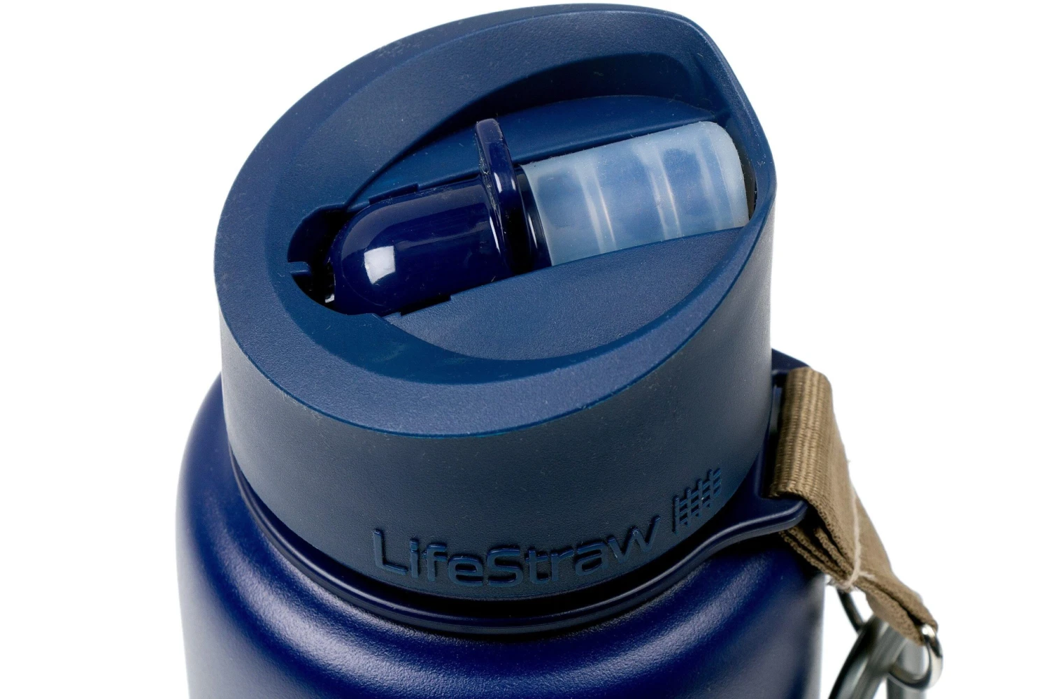 LifeStraw Go Stainless Steel Isolierte Trinkflasche Mit Filter, Blau 5 LifeStraw Go Stainless Steel Isolierte Trinkflasche Mit Filter, Blau – Bild 3