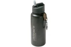 LifeStraw Go Stainless Steel Isolierte Trinkflasche Mit Filter, Grau