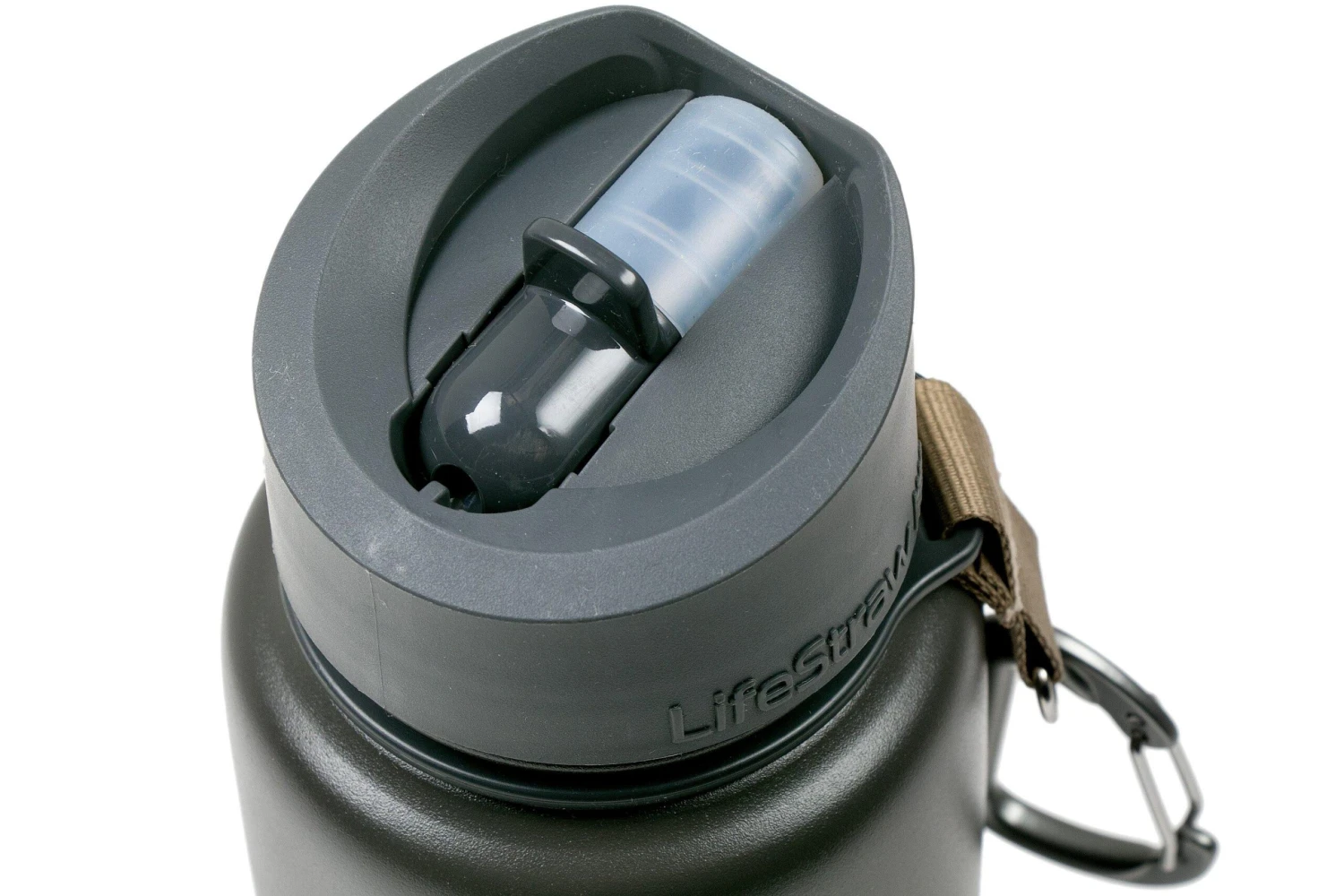 LifeStraw Go Stainless Steel Isolierte Trinkflasche Mit Filter, Grau 5 LifeStraw Go Stainless Steel Isolierte Trinkflasche Mit Filter, Grau – Bild 3