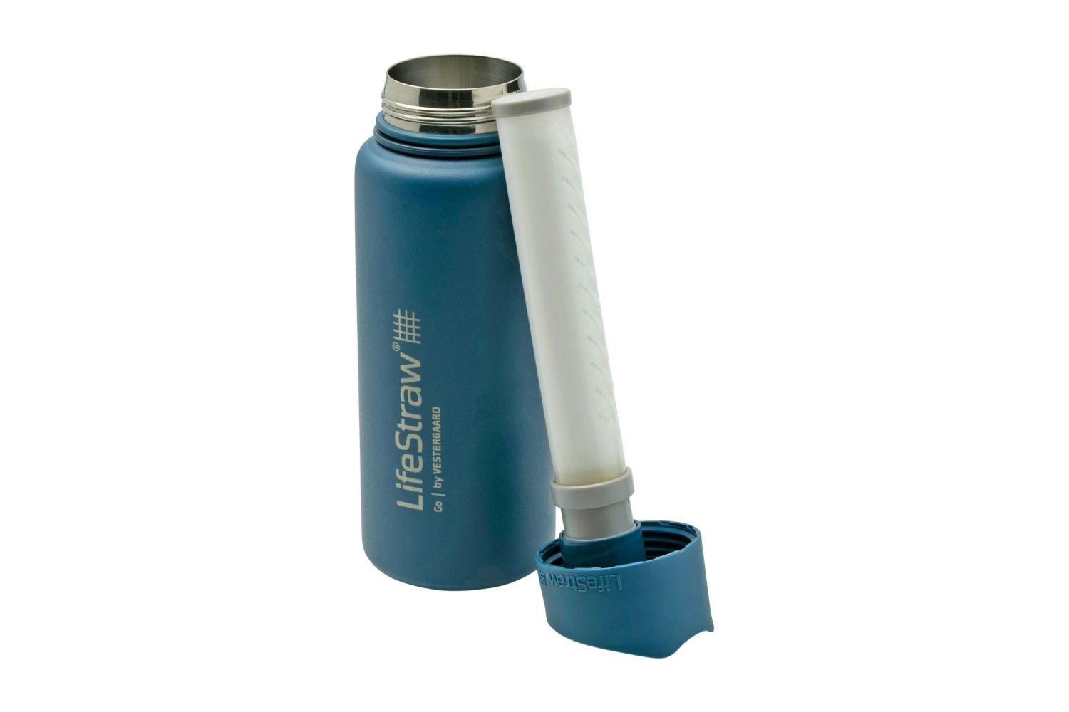 LifeStraw Go Stainless Steel Medium Blue Isolierte Trinkflasche Mit Filter, Blau 6 LifeStraw Go Stainless Steel Medium Blue Isolierte Trinkflasche Mit Filter, Blau – Bild 4