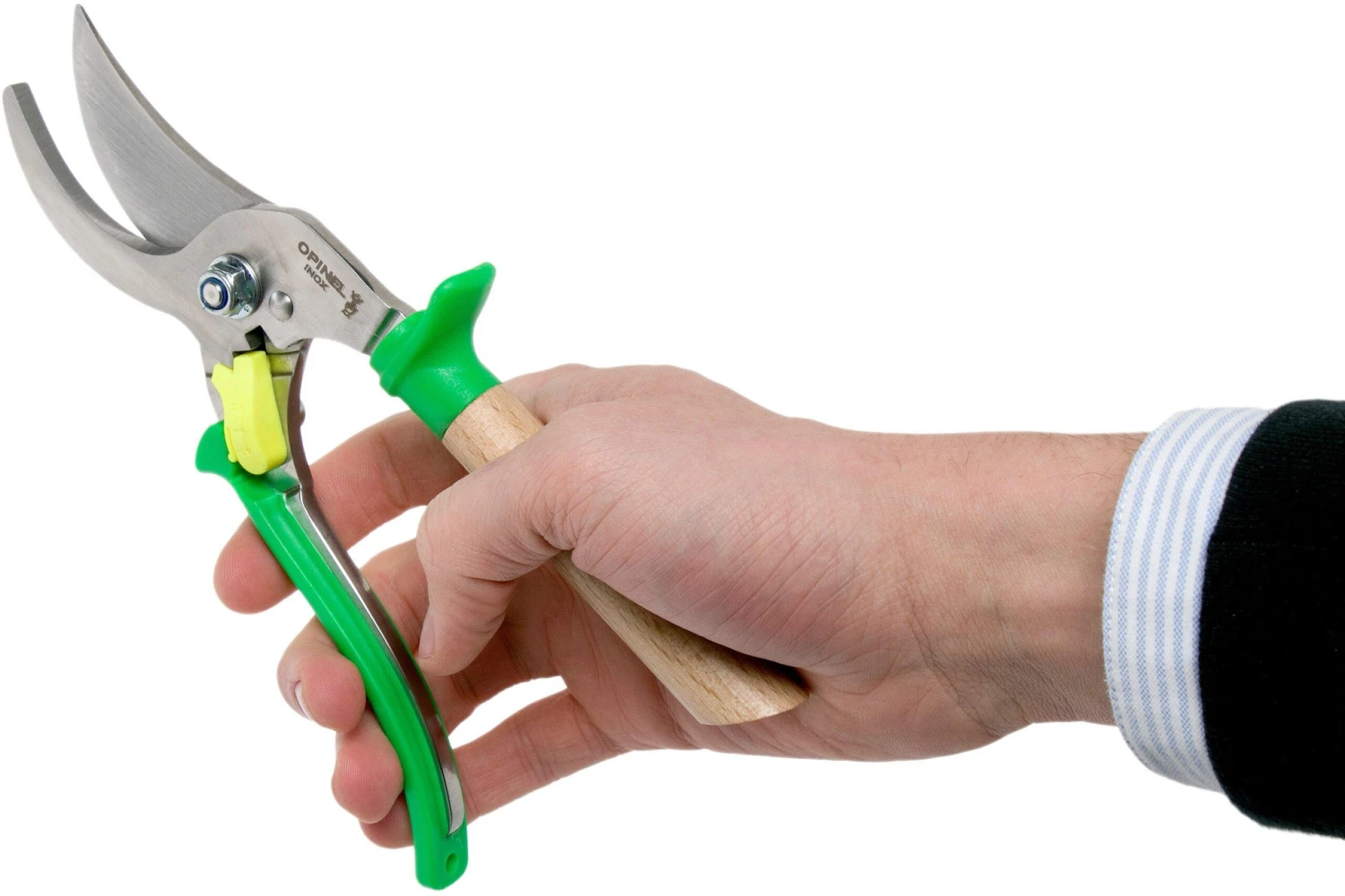 Opinel Meadow Rebschere, Grün 7 Opinel Meadow Rebschere, Grün – Bild 5