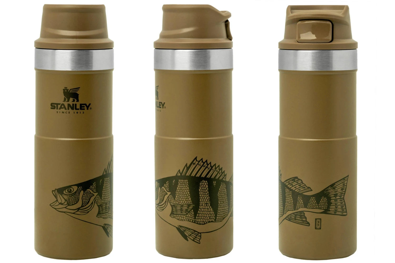 Stanley The Trigger-Action Travel Mug 470 Ml, Tan Peter Perch, Thermosflasche 3 Stanley The Trigger-Action Travel Mug 470 Ml, Tan Peter Perch, Thermosflasche