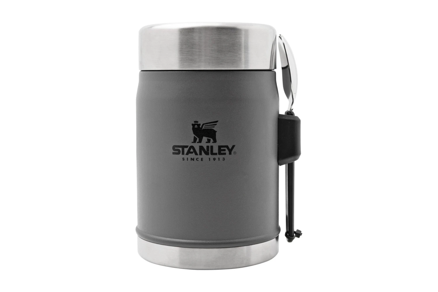 Stanley The Legendary Classic Food Jar 400 Ml, Charcoal, Lunchbox + Göffel 3 Stanley The Legendary Classic Food Jar 400 Ml, Charcoal, Lunchbox + Göffel