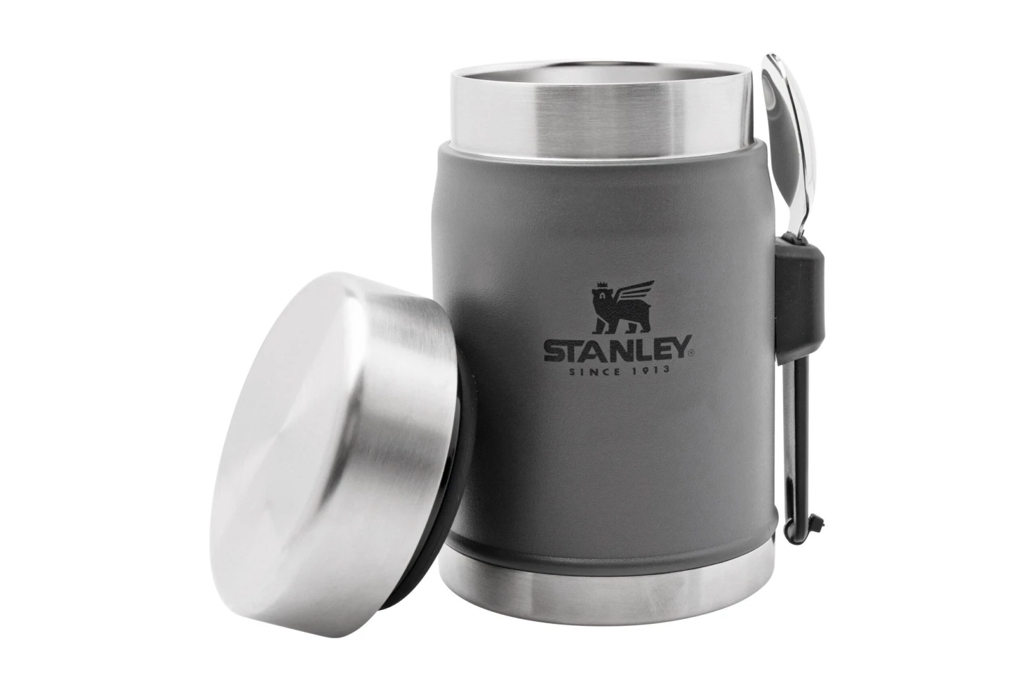 Stanley The Legendary Classic Food Jar 400 Ml, Charcoal, Lunchbox + Göffel 5 Stanley The Legendary Classic Food Jar 400 Ml, Charcoal, Lunchbox + Göffel – Bild 3