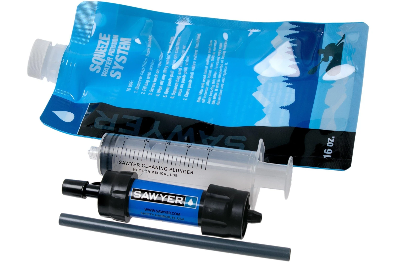 Sawyer Mini SP128, Blau, Wasserfilter 3 Sawyer Mini SP128, Blau, Wasserfilter