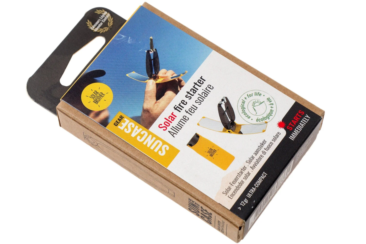 Solar Brother Suncase V2 Solar-Feuerzeug, Gelb 5 Solar Brother Suncase V2 Solar-Feuerzeug, Gelb – Bild 3