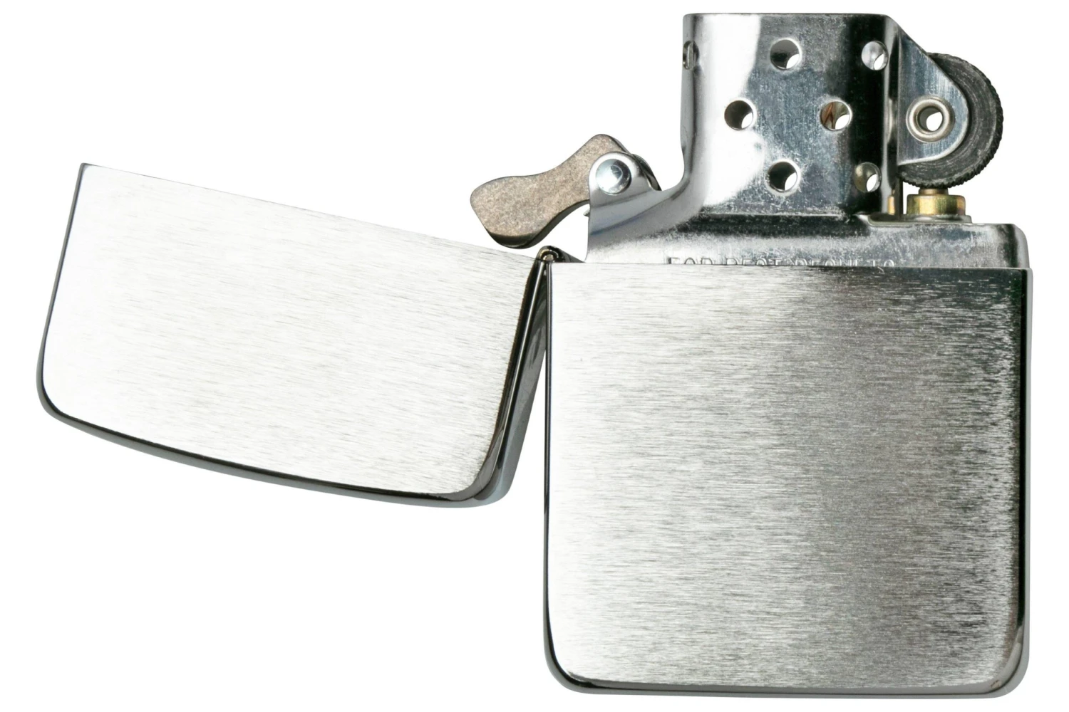 Zippo 1941 Replica Chrome Brush 60000665 Silber, Feuerzeug 5 Zippo 1941 Replica Chrome Brush 60000665 Silber, Feuerzeug – Bild 3