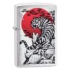 Zippo Asian Tiger Design Brushed Chrome 29889-000002, Feuerzeug 2 Zippo Asian Tiger Design Brushed Chrome 29889-000002, Feuerzeug -Zipo Camping Geschaft ZP29889 000002 01 zippo