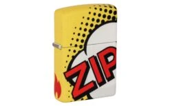 Zippo Comic Pop Art Design Matte Yellow 49533-000002, Feuerzeug