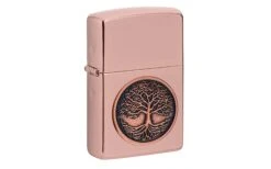 Zippo Tree Of Life Emblem High Polish Rose Gold 49638-000002, Feuerzeug